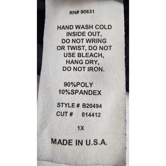 Vintage Coconut Bay Slinky Black Midi Dress Painted Giraffe Made In USA 1X - Picture 9 of 9